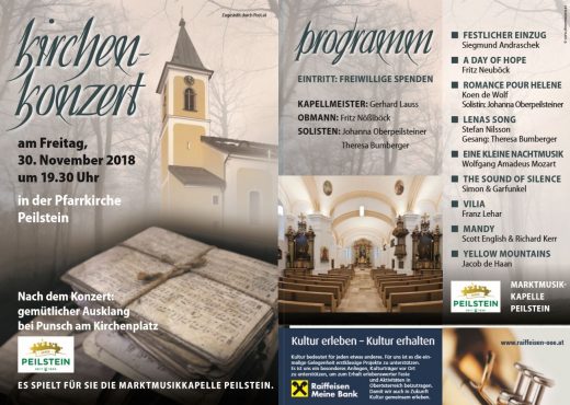 Einladung und Programm Kirchenkonzert