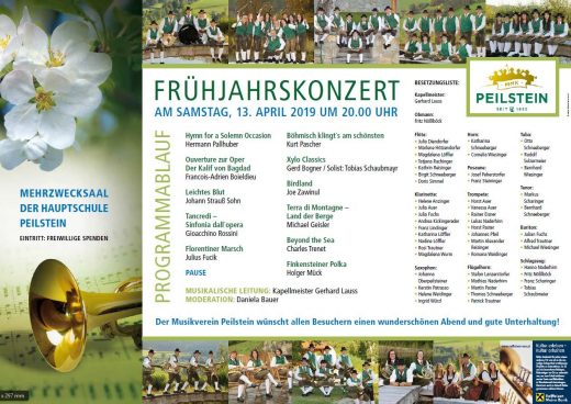 Programm Frühjahrskonzert